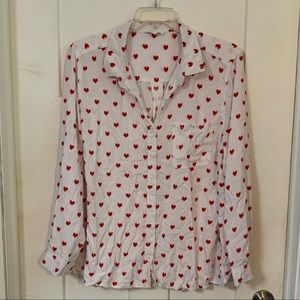 Plus size 3x heart button up ❤️